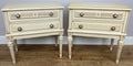 Pair of Bedside Tables Vintage French Shabby Chic Nightstands Cabinets LOT 62281