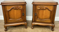 Pair of Bedside Tables Vintage French Louis Style Nightstands Cabinets LOT 62160