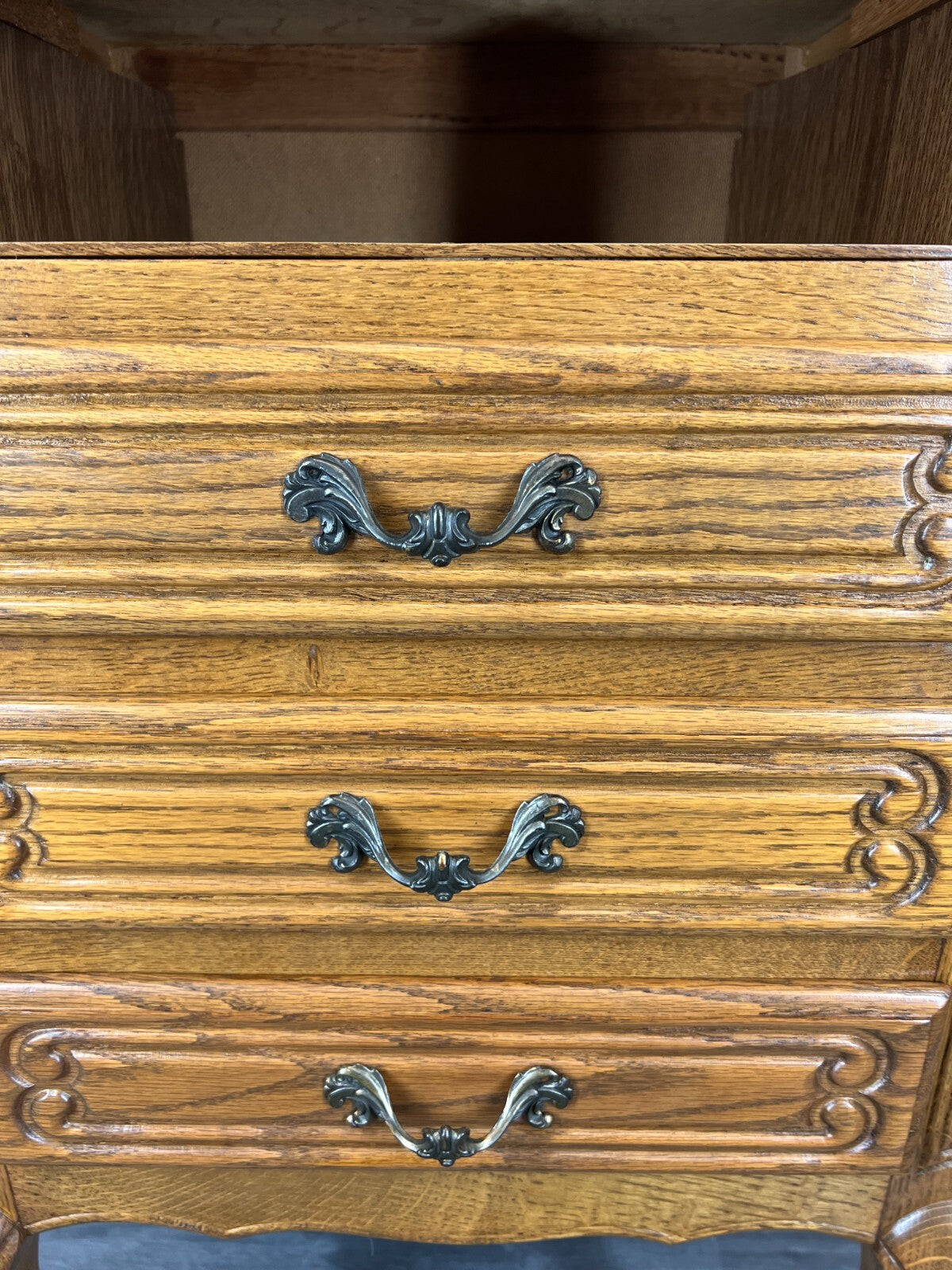 Chest of Drawers Vintage French Louis XIV Cabinet 3 Drawers Sideboard LOT 24234