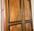 Wardrobe Antique French Style Walnut Two Door Carved Armoire Cabinet LOT 61329