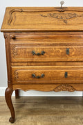 Secretaire Writing Desk Vintage French Louis Oak Rare Bureaux Cabinet LOT 63195