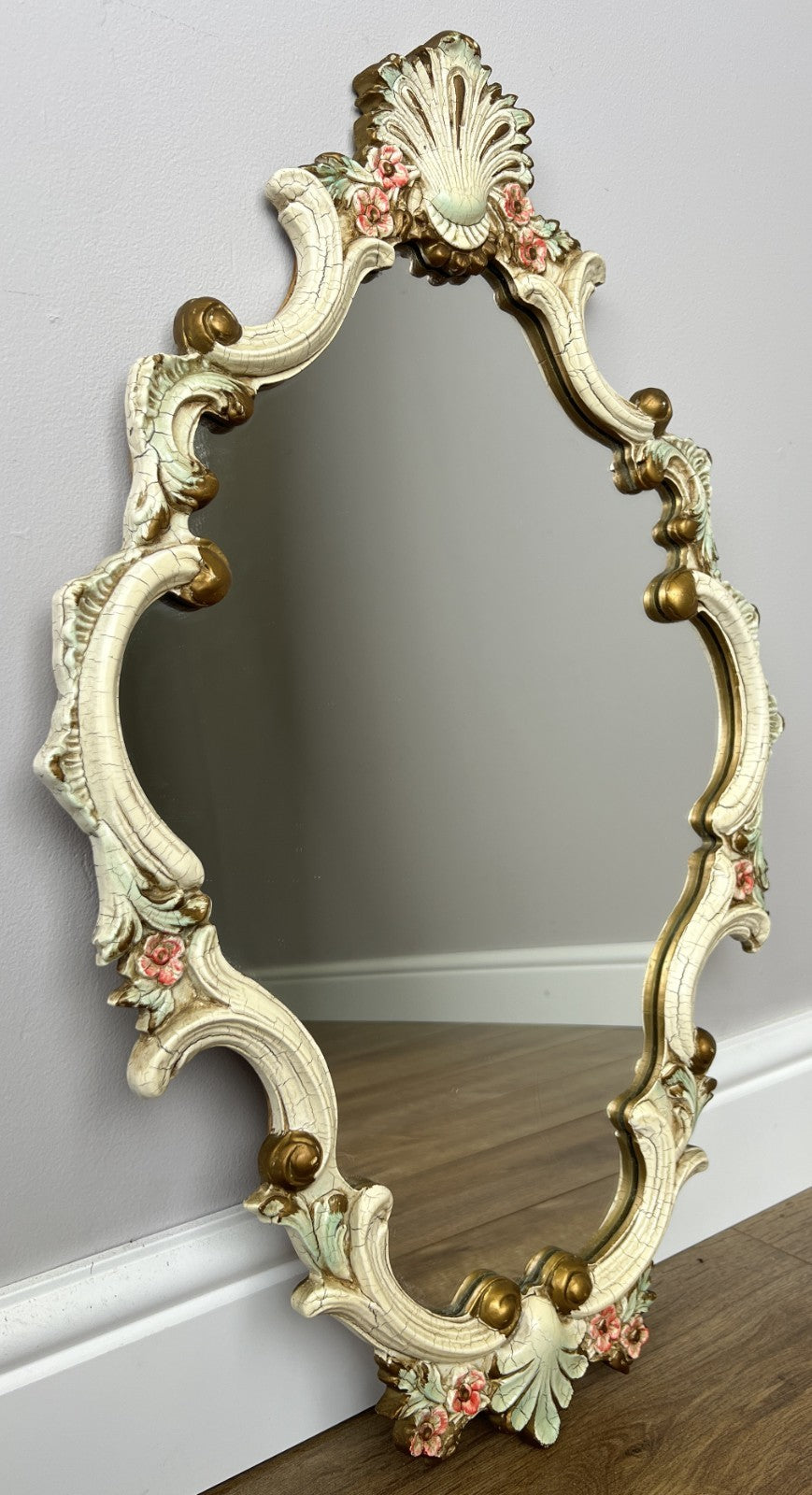Mirror Vintage French Shabby Chic Ornate Wall Mirror Decorative Frame LOT 49460