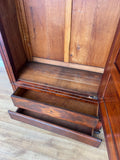 Wardrobe Antique French Style Mahogany Hidden Drawer Mirrored Armoire LOT 614816