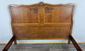 Bed Vintage French Louis XVI Double Bed Frame Oak Carved Headboard LOT 45866
