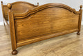 Bed Vintage French Style Double Bed Frame Carved Headboard LOT 63904