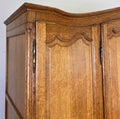 Wardrobe Vintage French Louis XVI Style Oak Four Door Carved Armoire LOT 64012