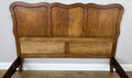 Bed Vintage French Louis XVI Double Bed Frame Oak Carved Headboard LOT 49144