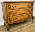 Chest of Drawers Vintage French Louis Oak 3 Drawers Carved Cabinet LOT 62592
