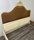Bed Vintage French Shabby Chic Upholstered King Size Bed Frame LOT 481612