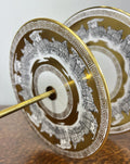 Cake Stand Vintage Style German Bavaria Porcelain Brass Three Tier LOT 47545