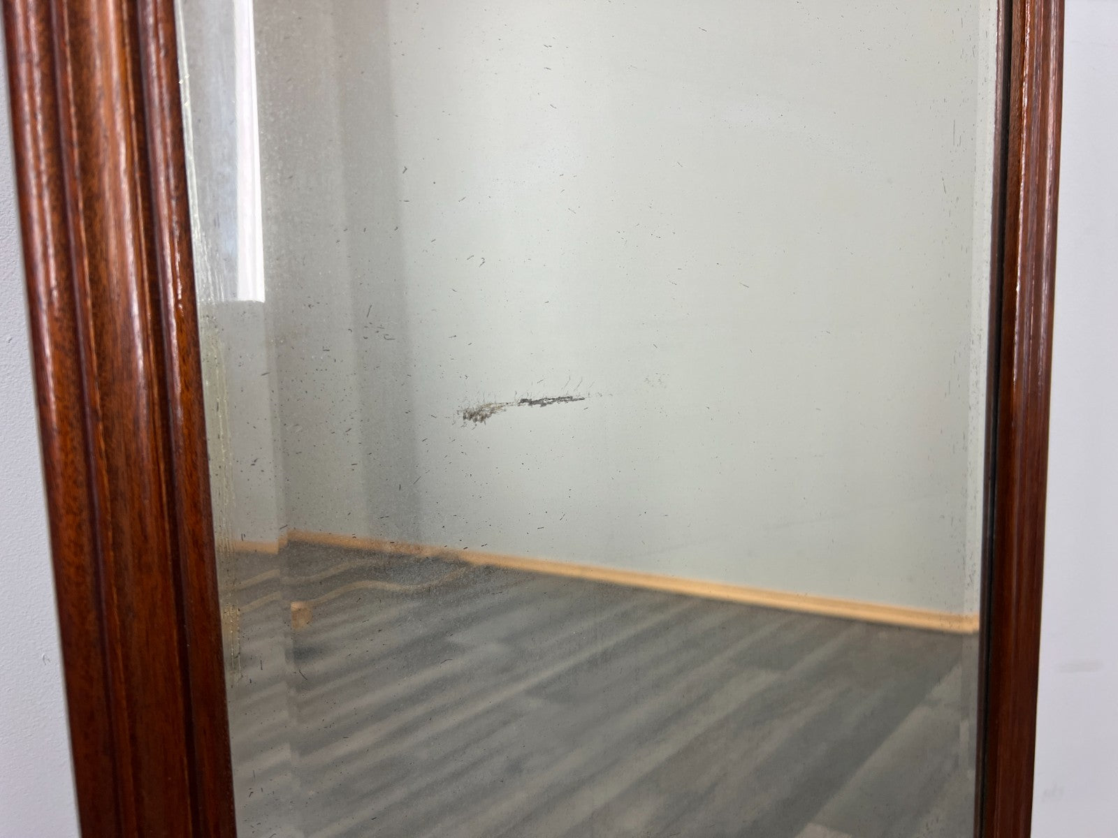 Antique French Style Carved Walnut Wall Mirror Home Decor Wall Frame LOT 45736