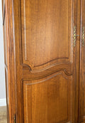 Wardrobe Vintage French Louis Style Oak Two Door Carved Armoire Cabinet LOT 61025