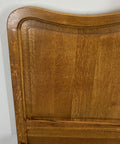 Bed Vintage French Louis XVI Double Bed Frame Oak Carved Headboard LOT 46138