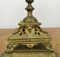 Pair of Candelabra Antique French Style Brass Five Arm Candle Holders LOT 602513