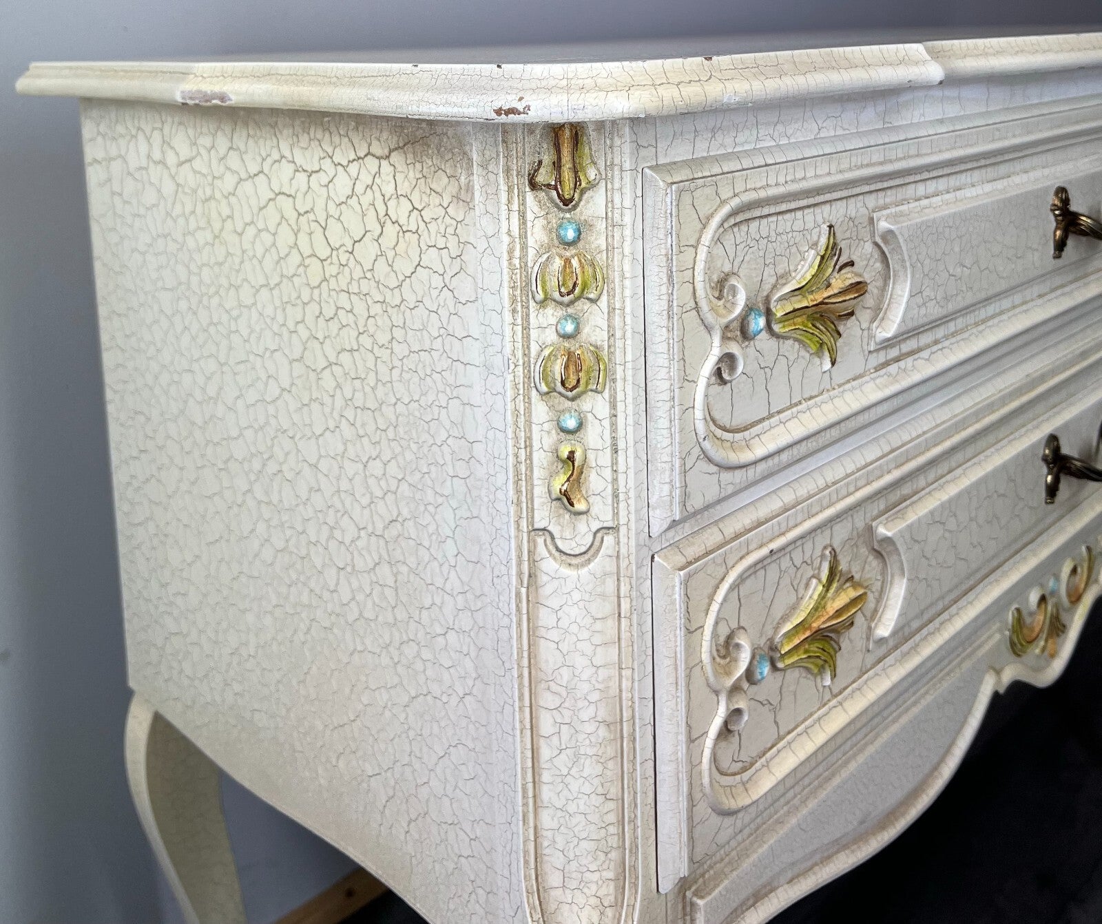 Chest of Drawers Vintage French Shabby Chic Louis XIV Sideboard Cabinet LOT 31923