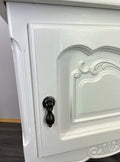 Pair of Bedside Tables Antique French Style Shabby Chic Carved Cabinets LOT 29866