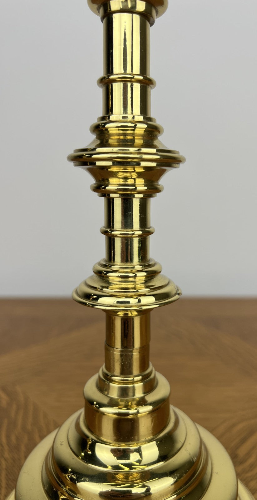 Pair of Candle Holders Vintage French Style Brass Gold Candlesticks LOT 60307