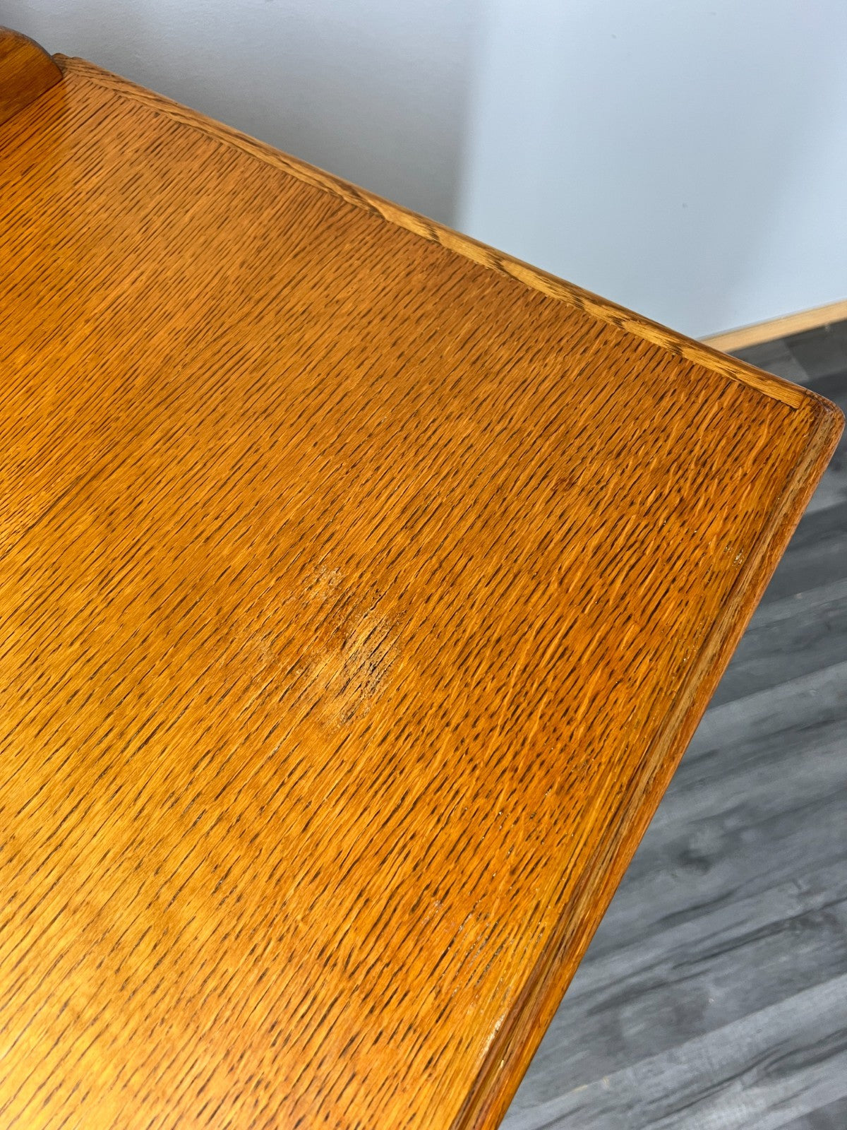 Vintage Dressing Table with mirror French Louis Oak Vanity Table Makeup LOT 45617