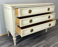 Chest of Drawers Vintage Shabby Chic 3 Drawer Painted Cream Cabinet LOT 440513