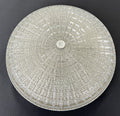 Ceiling Lamp Vintage French Style Patterned Glass Flush Mount LOT 6480
