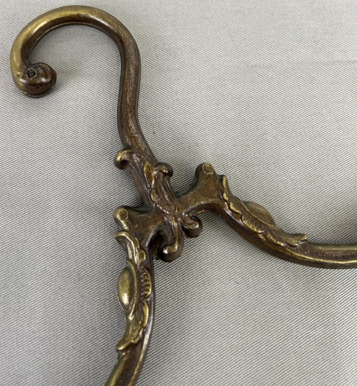 Clothes Hangers Vintage Style Brass Set of Two Ornate Hangers LOT 6432
