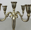 Pair of Candelabras Vintage French Style Metal Five Arm Candle Holders LOT 6482