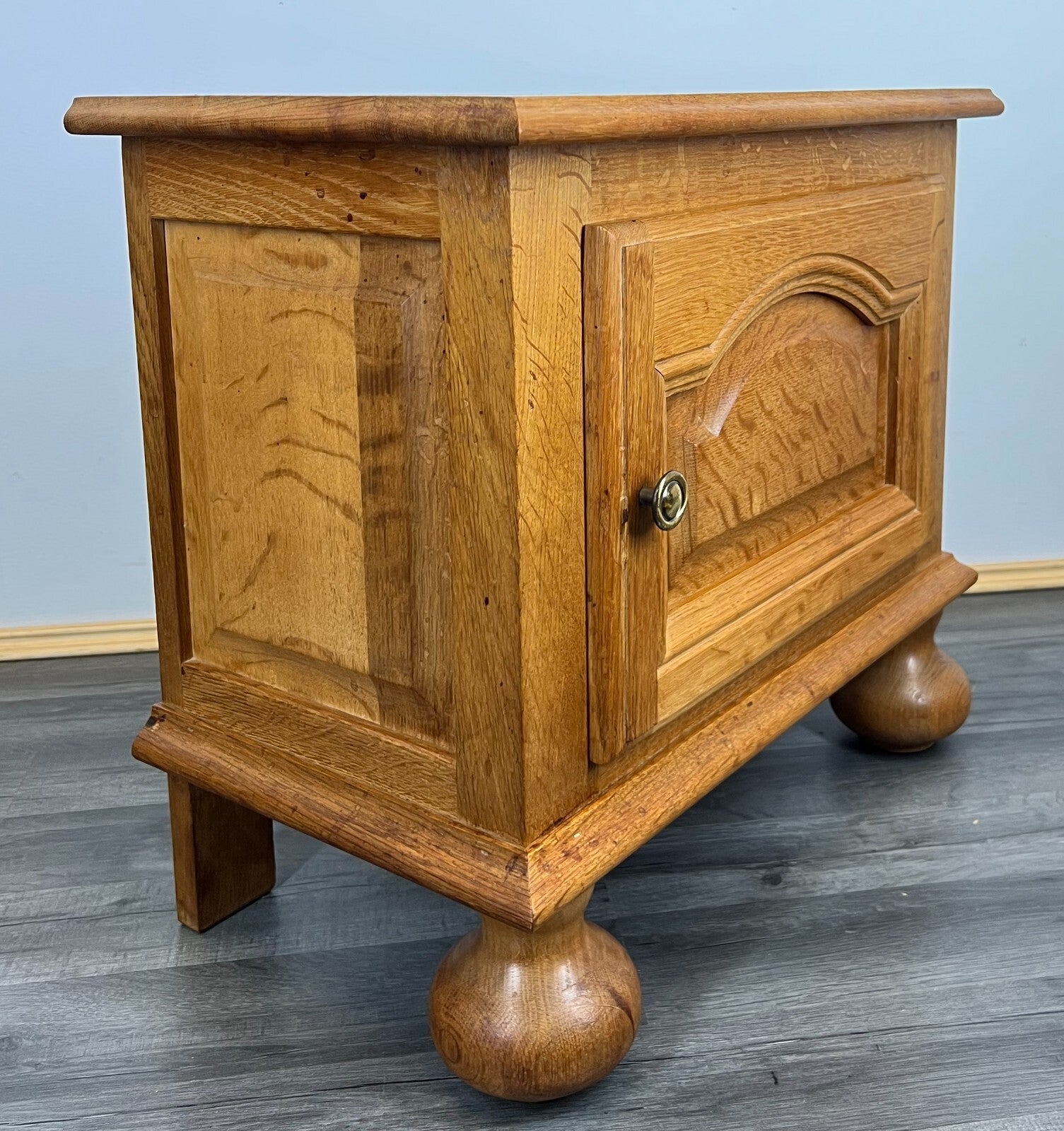Pair of Bedside Tables Vintage French Style Cabinets Carved Cupboards LOT 17869