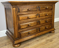 Chest of Drawers Vintage French Style Oak 4 Drawers Carved Cabinet LOT 62581