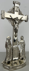 Crucifix Vintage French Style Metal Ornate Religious Figure LOT 64205