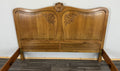 Bed Vintage French Louis XVI Double Bed Frame Oak Carved Headboard LOT 46136