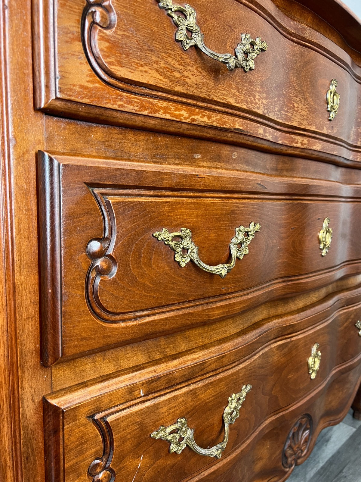 Chest of Drawers Vintage French Louis XVI Style with 3 Drawers Cabinet LOT 44676