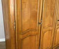 Wardrobe Vintage French Louis XVI Style Four Door Carved Armoire LOT 60795