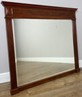 Mirror Antique French Walnut Wall Mirror Carved Decorative Frame LOT 64050