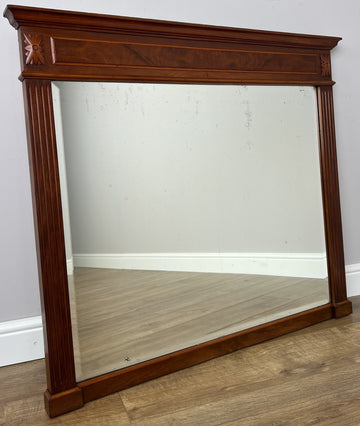 Mirror Antique French Walnut Wall Mirror Carved Decorative Frame LOT 64050