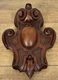 Pediment Antique French Style Walnut Hand Carved Decorative Crest LOT 61780