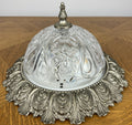 Ceiling Lamp Vintage Brass Glass Flush Mount Pendant Light Fixture LOT 60501