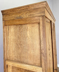 Wardrobe Vintage French Oak Triple Door Mirrored Carved Armoire Cabinet LOT 61014