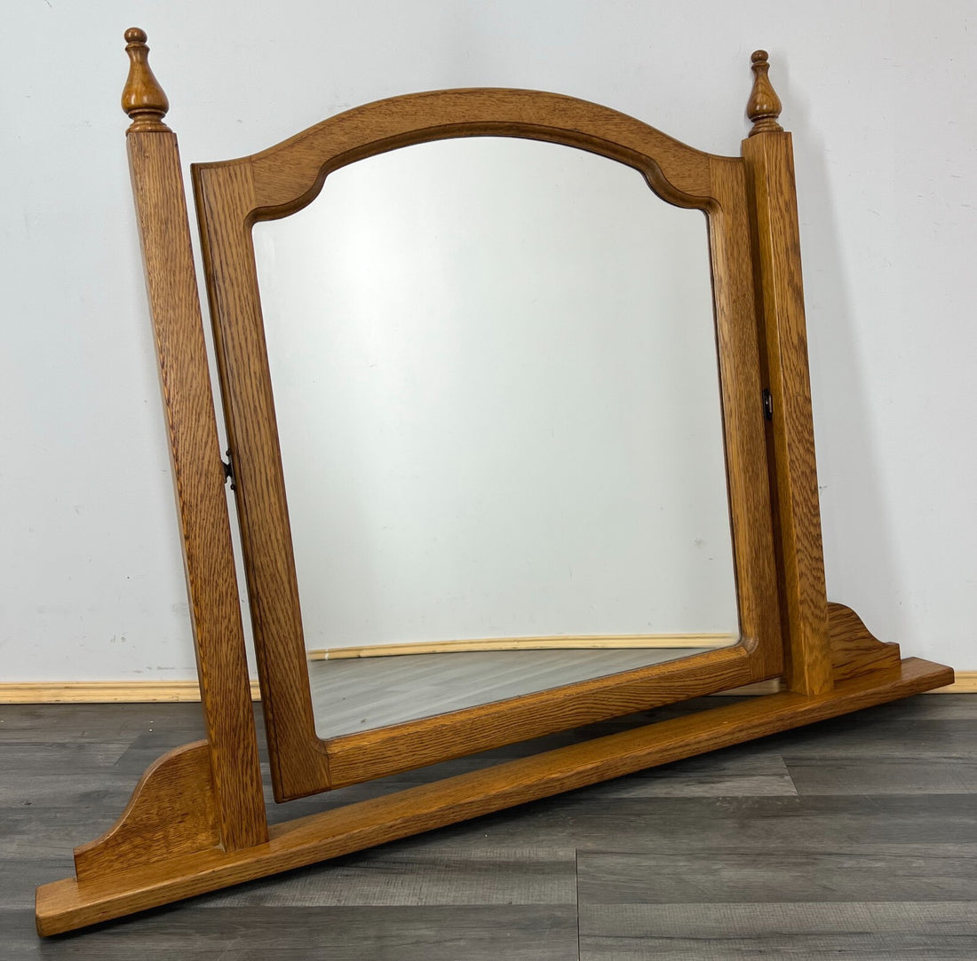 Mirror Vintage French Wall Mirror Large Carved Decorative Wood Frame LOT 23110