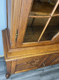 Bookcase Vintage French Louis XIV Style Oak Display Cabinet Sideboard LOT 448112