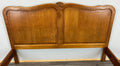 Bed Vintage French Louis XVI Double Bed Frame Oak Carved Headboard LOT 36594