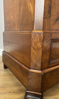 Wardrobe Antique French Style Burr Walnut Mirrored Carved Armoire LOT 6512