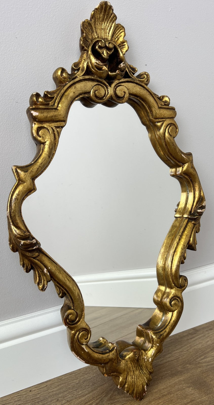 Mirror Vintage French Style Carved Wall Mirror Decorative Ornate Frame LOT 63290