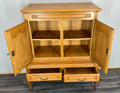 Cabinet Vintage French Style Oak Carved Storage Drawers Cupboard LOT 375313