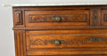 Chest of Drawers Antique French Walnut Marble Top Five Drawer Cabinet LOT 64494
