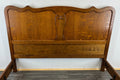 Bed Vintage French Louis XVI Double Bed Frame Oak Carved Headboard LOT 19722