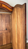 Wardrobe Antique French Style Mahogany Mirrored Carved Armoire Cabinet LOT 615712