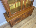 Bookcase Vintage French Louis XVI Oak Display Cabinet Carved Sideboard LOT 628210