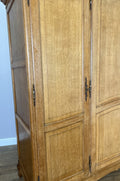 Wardrobe Vintage French Louis XVI Style Oak Four Door Carved Armoire LOT 61065
