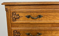 Chest of Drawers Vintage French Louis Oak 2 Drawers Carved Cabinet LOT 62325