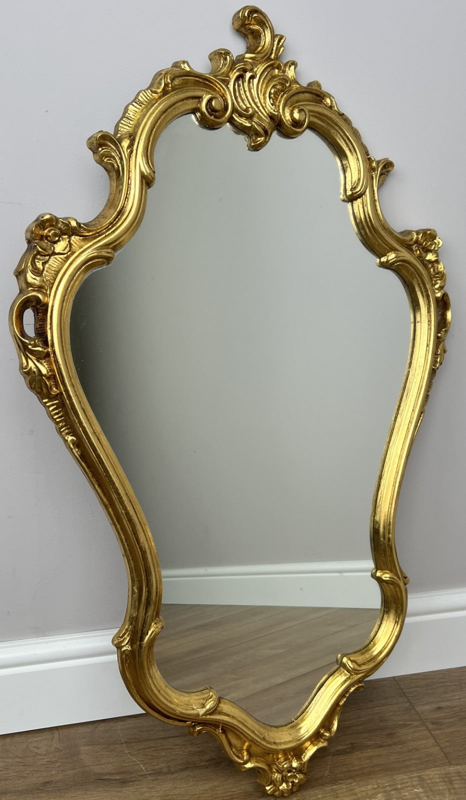 Mirror Vintage French Style Ornate Wall Mirror Carved Decorative Frame LOT 60150